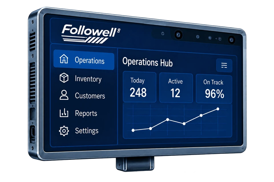 Followell Operations Hub on a rugged tablet